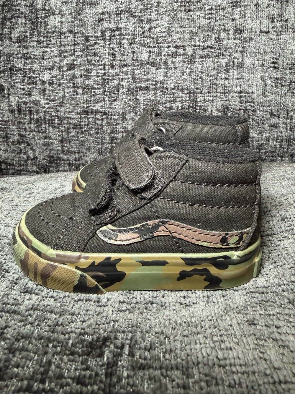Vans Toddler Sk8-Mid Reissue V Geo Camo Black Sneakers Size 4 toddler
